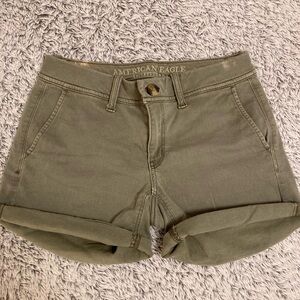 American Eagle Outfitters Women's Green Jean Shorts